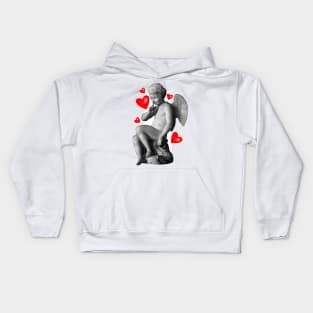 Eros or Cupid Angel of Love in Mythology Kids Hoodie